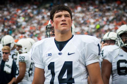 Penn State's Christian Hackenberg (14) and Allen Robinson