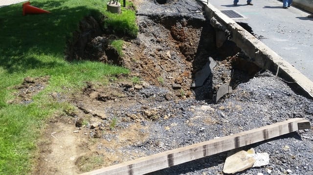 Campus Sinkhole Leads to Traffic Detour | State College, PA