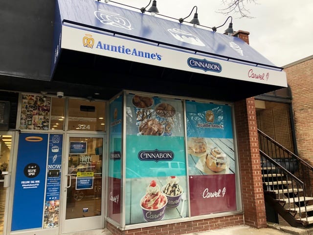 Auntie Anne's Pretzels and Carvel Ice Cream Menu Framingham • Order Auntie  Anne's Pretzels and Carvel Ice Cream Delivery Online • Postmates
