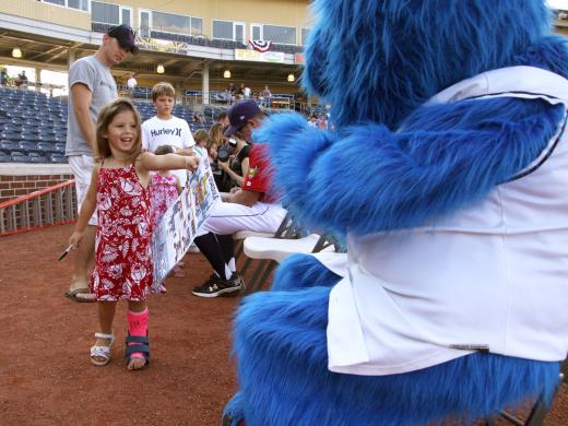 Dollar Dog Night' promotion at Medlar Field at Lubrano Park