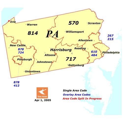 New Area Code Planned for Part of 814 Region; State College Keeps 814 ...