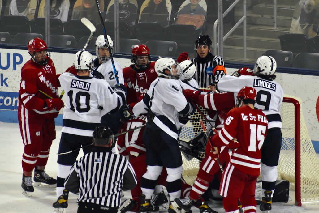 Penn State Hockey Beat No. 12 Wisconsin 5-4 For Series Split