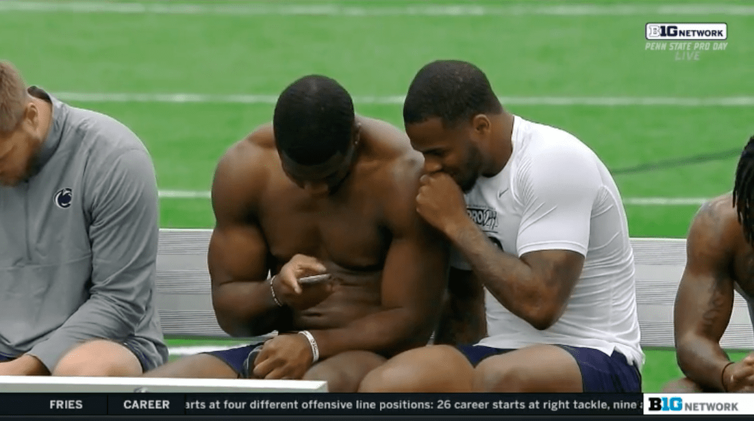 Penn State's Micah Parsons and Jayson Oweh live up to showstopping  reputation at pro day - The Athletic