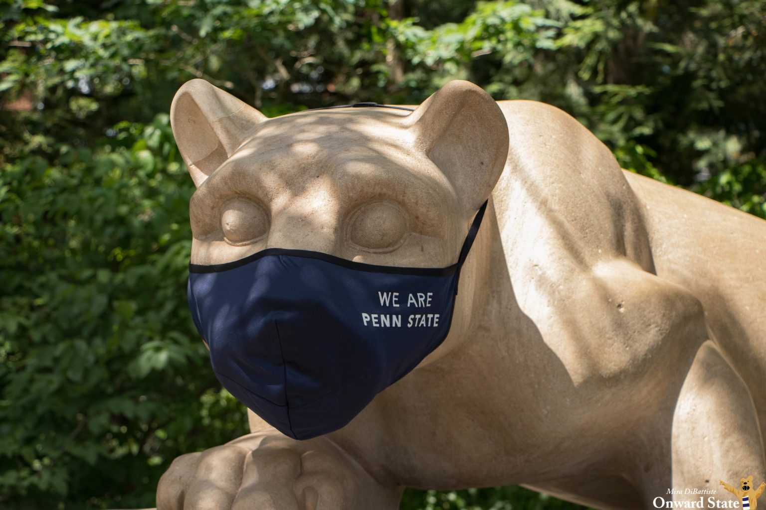 State College - Nittany Lion Shrine with mask