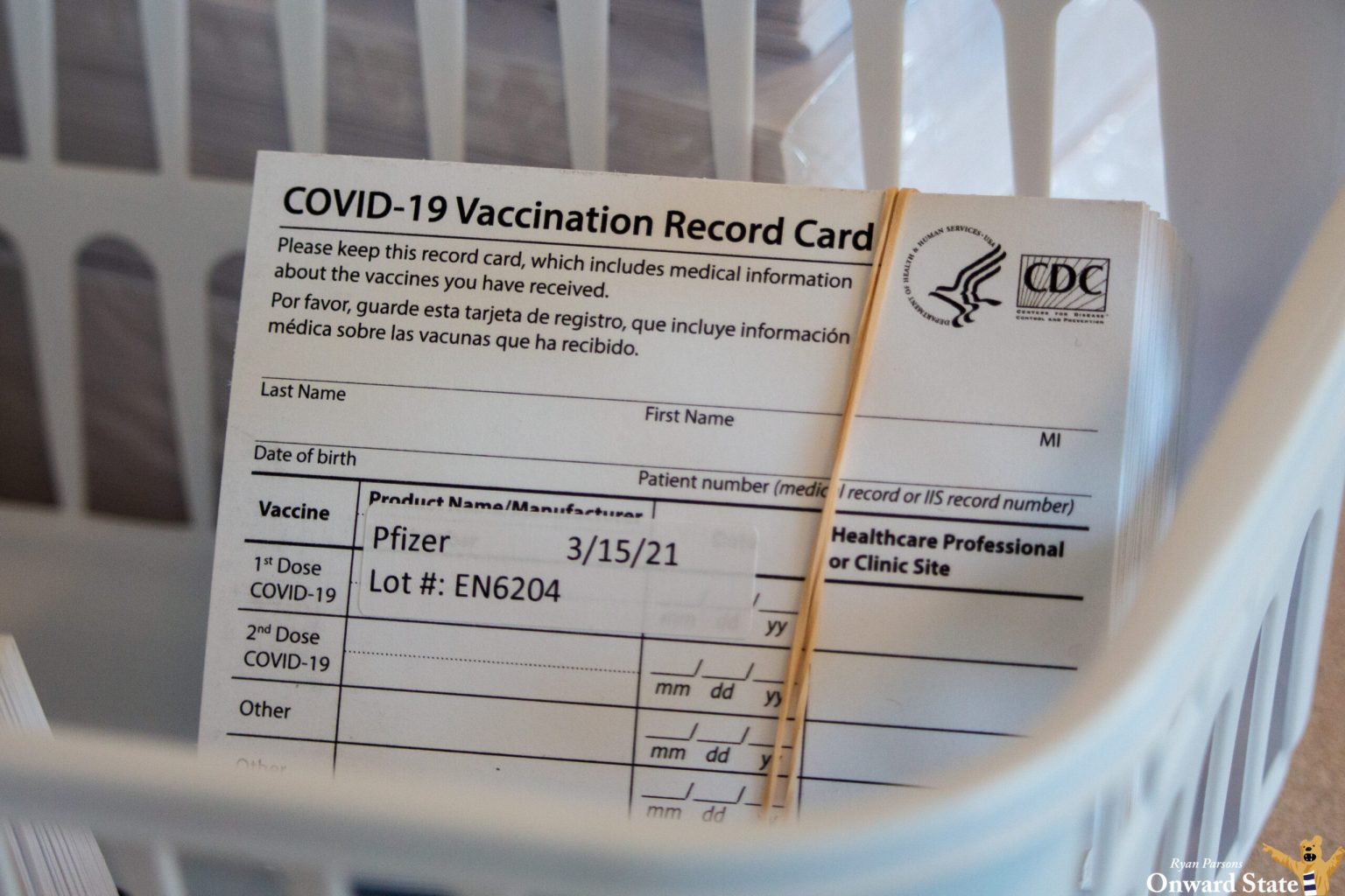 State College - covid-19 vaccination cards