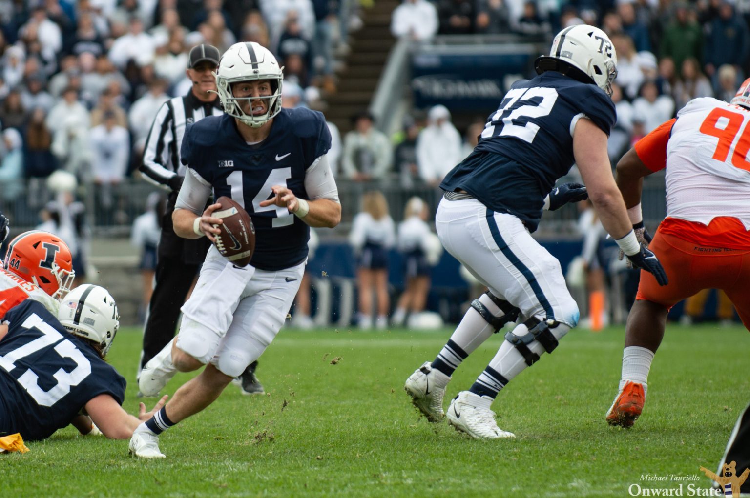 Illinois Stuns No. 7 Penn State 20-18 in Record Nine Overtimes