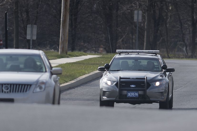 State College - PA state police traffic stop - spotlight -credit Jose F Moreno