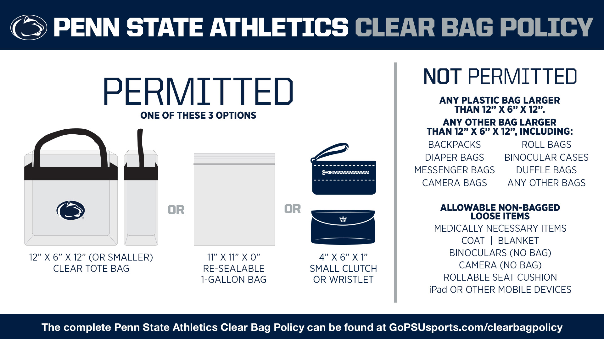 Clear Bag Policy - Virginia Tech Athletics