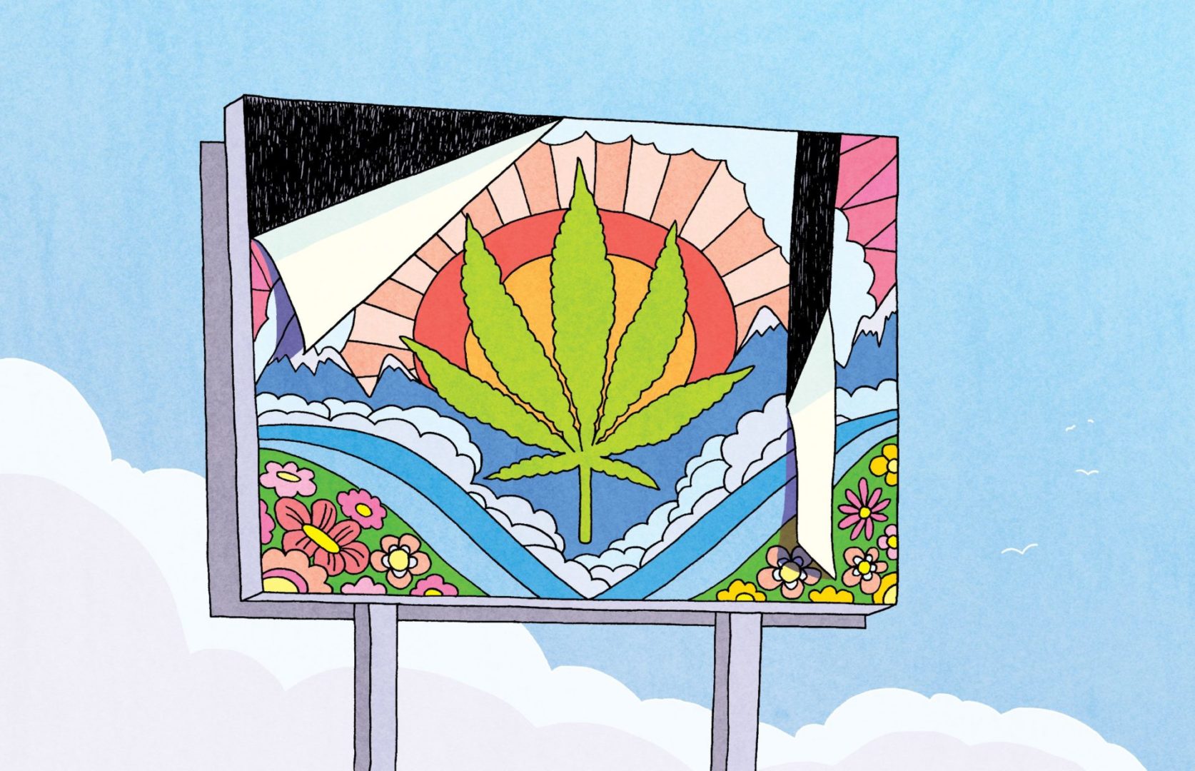 State College - medical marijuana billboard graphic - spotlight