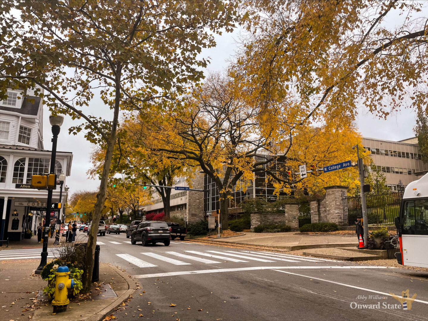 State College - college-ave-allen-street-fall