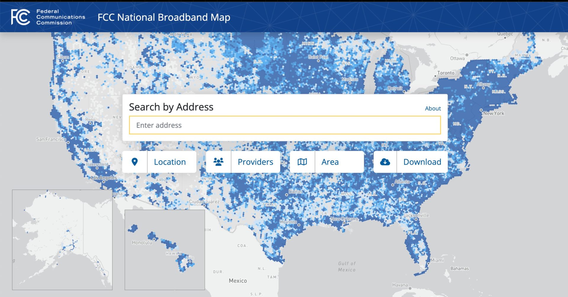 State College - broadband map