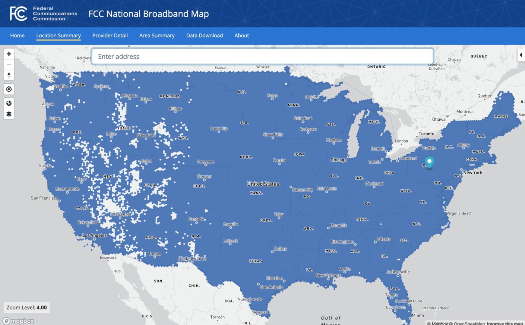 State College - broadband map