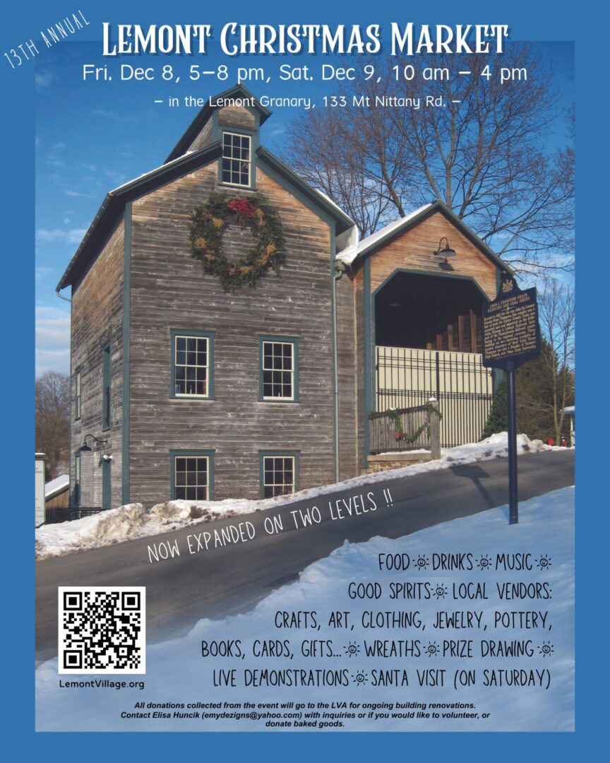 Lemont Christmas Market in State College, PA Event Calendar