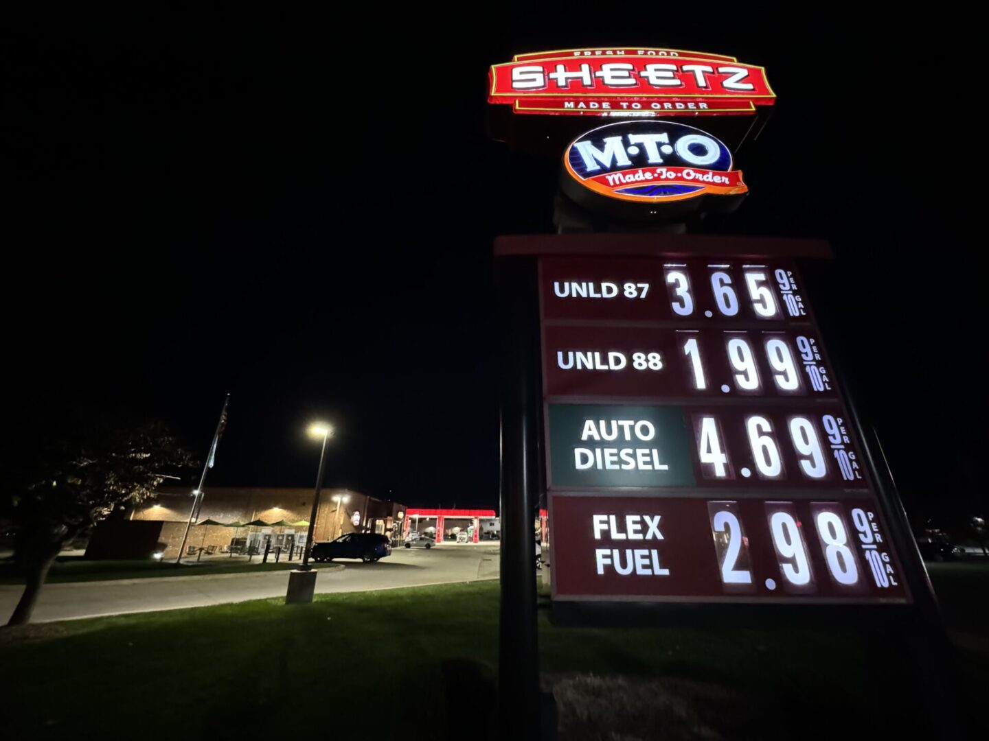 Sheetz Lowers Price of Unleaded 88 Gas to 1.99 Per Gallon for