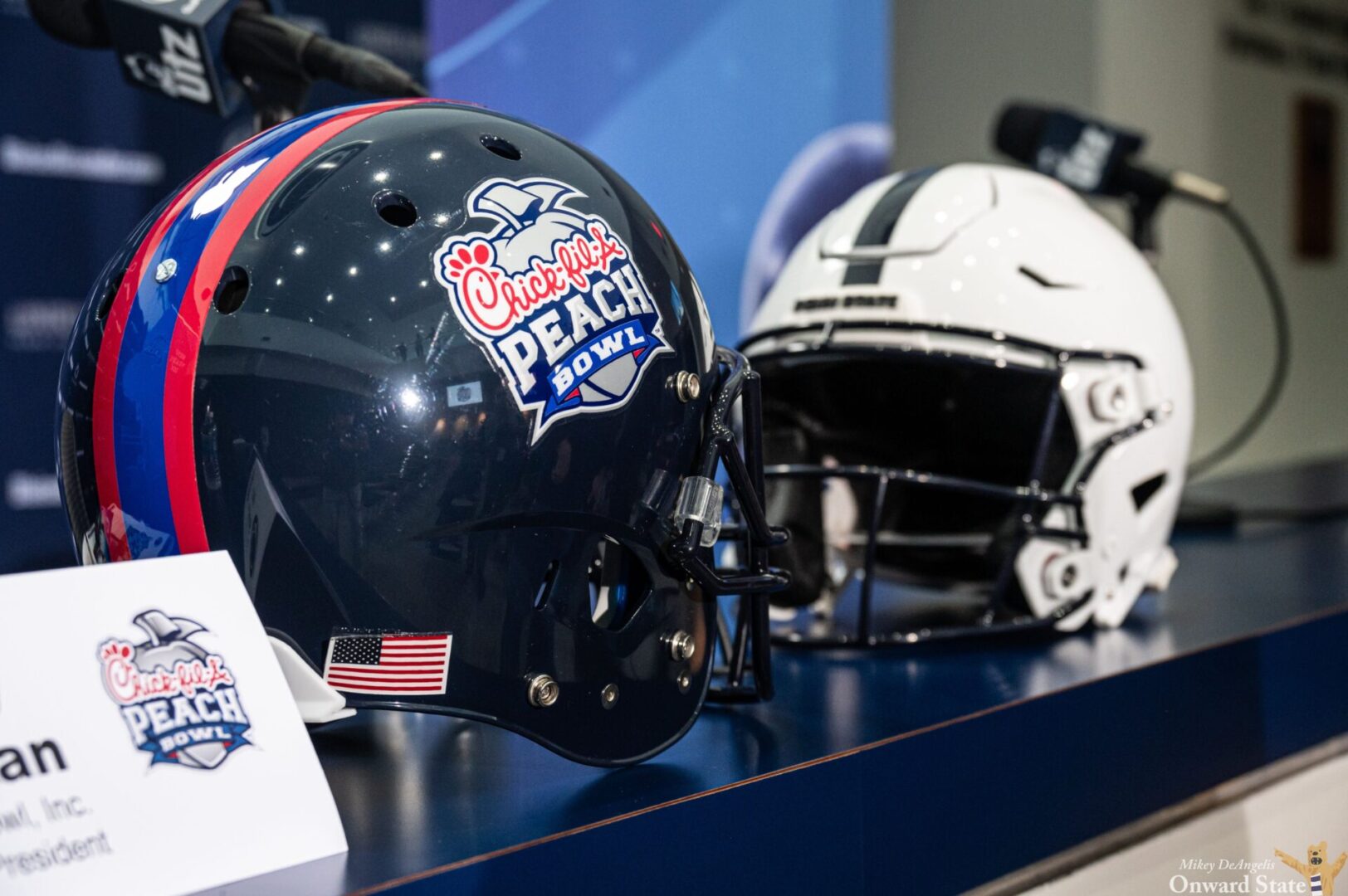 State College - peach bowl helmets