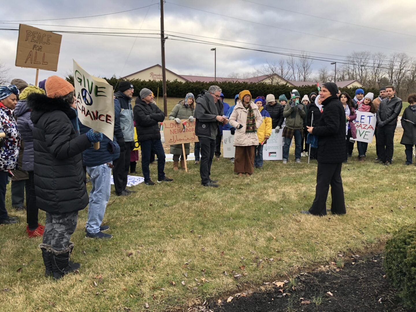 State College - ceasefire protest