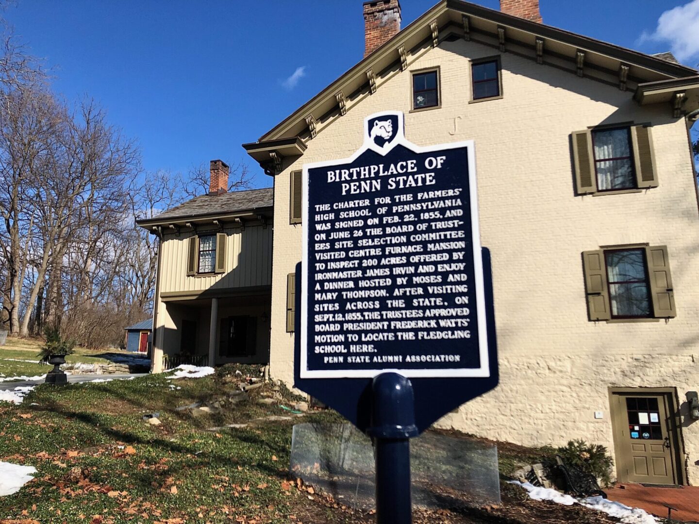 State College - cchs mansion marker 2