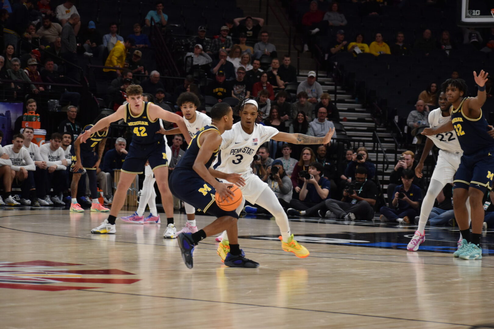 Penn State Men’s Basketball Rolls Past Michigan in Opening Round of Big Ten Tournament