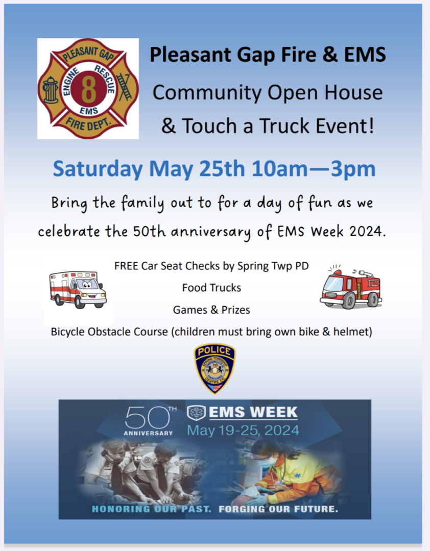 Pleasant Gap Fire and EMS Open House in State College, PA | Event Calendar  | StateCollege.com