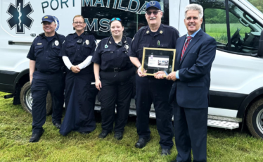 Port Matilda EMS Dedicates New Ambulance in Honor of State Rep. Conklin
