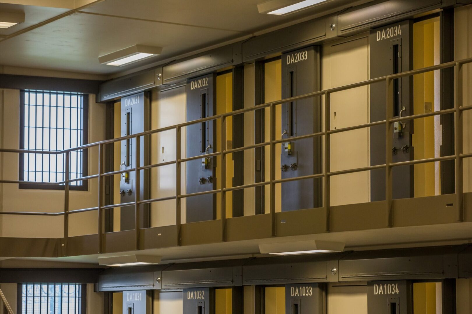 Interior of a state prison facility.