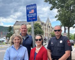 New Veteran Parking Space Installed in Bellefonte