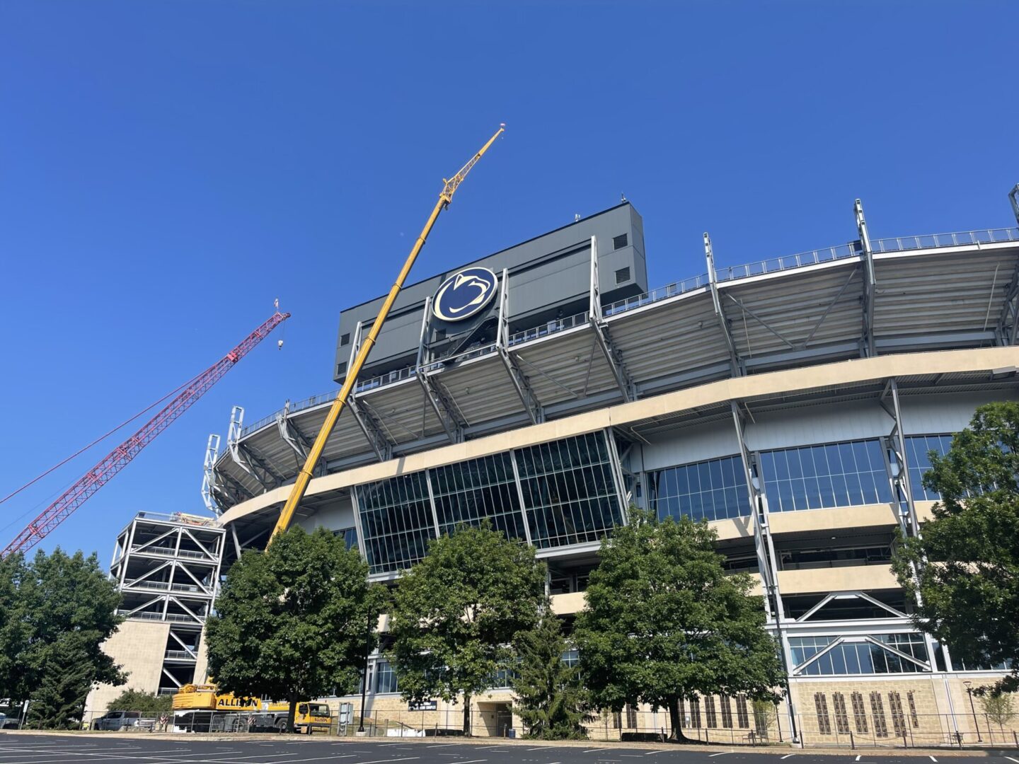 Beaver Stadium Construction Updates: What Student Gate A and the Super Ribbon South End Scoreboard Look Like