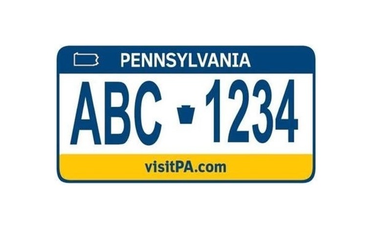 State College - pa sample registration plate