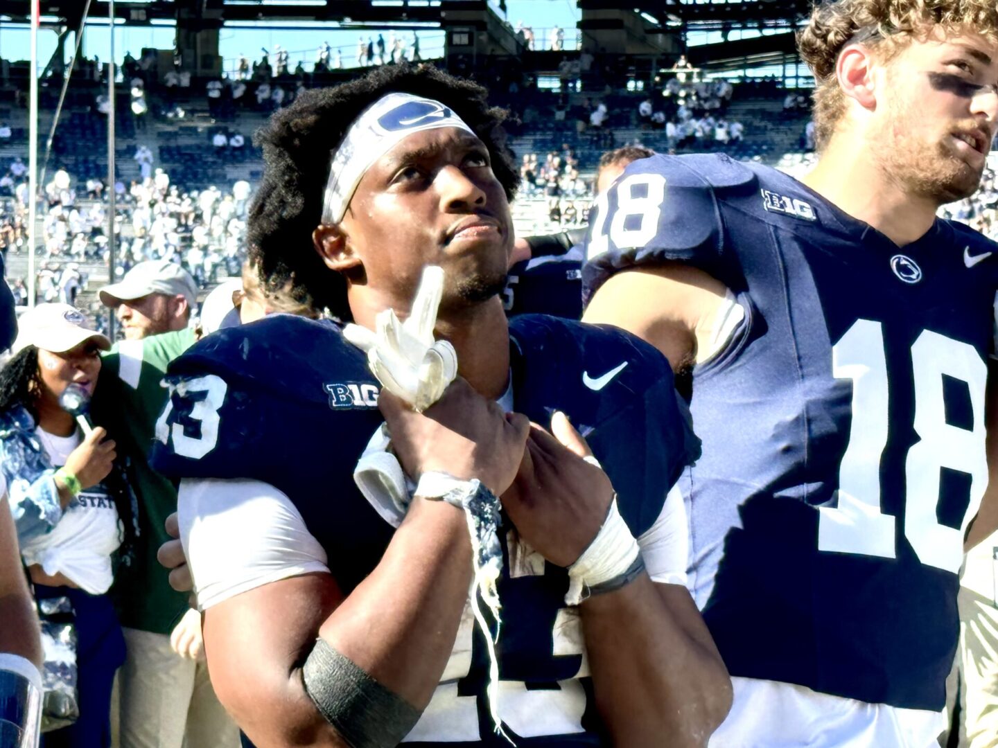 State College - poorman UCLA Kaytron Allen post-game