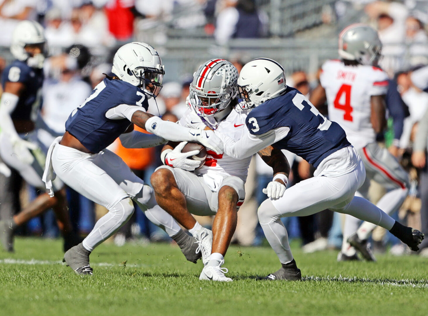 State College - Burdick OSU first half Jalen Kimber Zion Tracy tackle