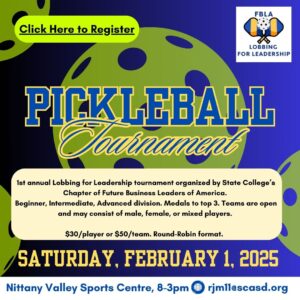 Pickleball Tournament Electronic Ad