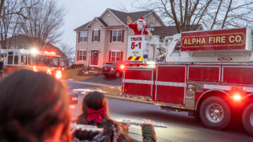 Scenes From Alpha Fire Company’s Annual Santa Run